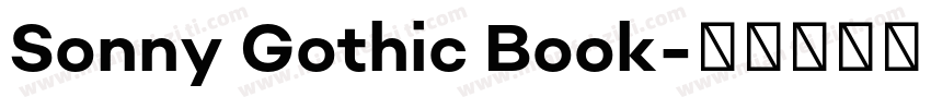 Sonny Gothic Book字体转换